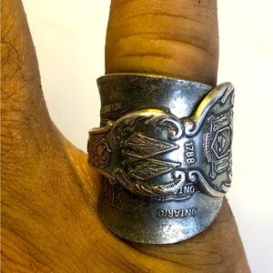 New York. Handcrafted Unisex Ring. American Heritage Spoon Ring. 1 Of 1 Size 7/8